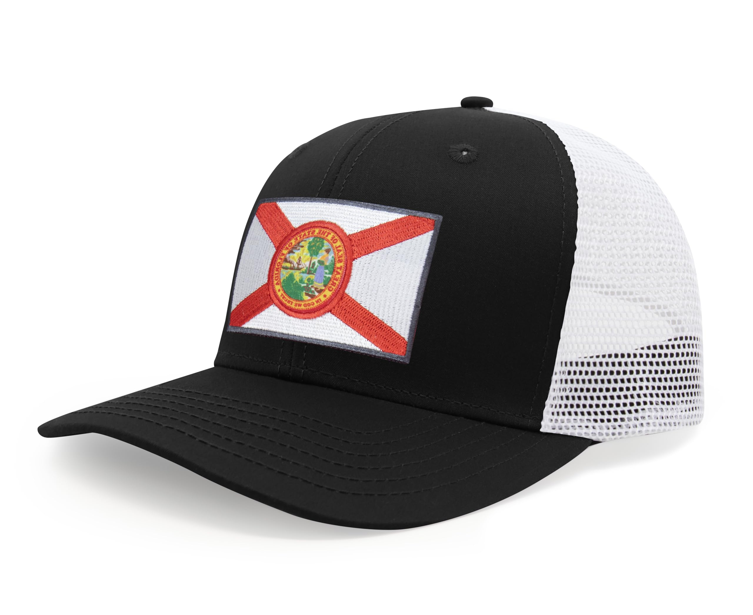 Florida Snapback Trucker | Black White