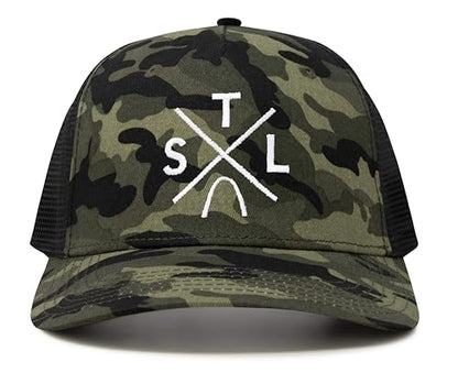 International Tie Premium St Louis STL Hat for Men and Women – Snapback Trucker Baseball Cap (Camouflage)