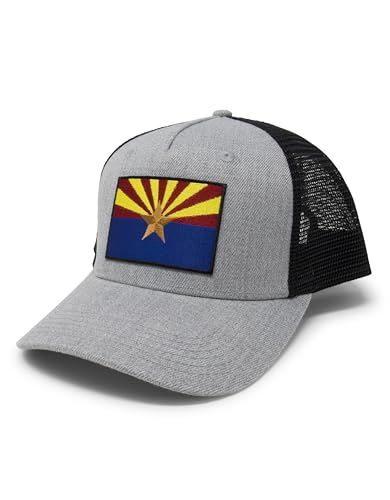 𝗔𝗥𝗜𝗭𝗢𝗡𝗔 𝗙𝗟𝗔𝗚 Snapback Hat (Grey/Black)