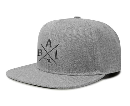 International Tie Premium Baltimore BAL Hat for Men and Women – Snapback Trucker Baseball Cap (Grey Flatbill)