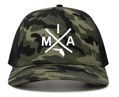 International Tie Miami MIA Hat for Men and Women - Snapback Trucker Baseball Cap (Camouflage)