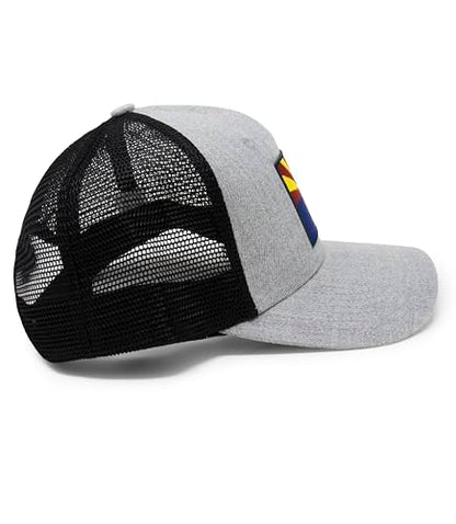 𝗔𝗥𝗜𝗭𝗢𝗡𝗔 𝗙𝗟𝗔𝗚 Baseball Hat (Grey/Black)