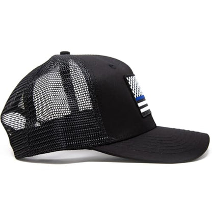 Thin Blue Line United States Flag Hat Black