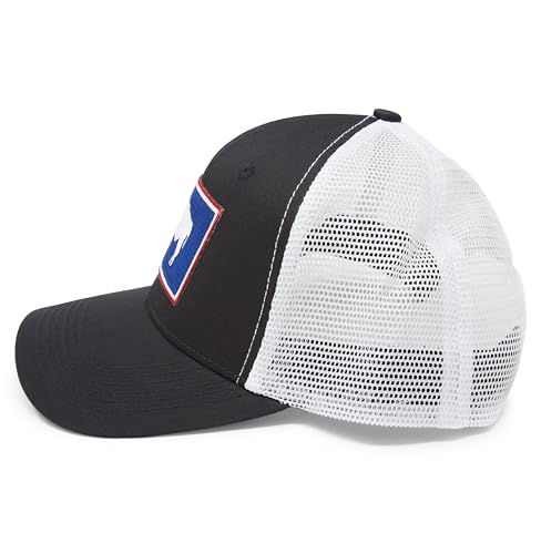 EMBROIDERED Wyoming flag patch hat