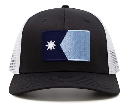 International Tie New Minnesota State Flag Premium-Quality Hat (Black White)