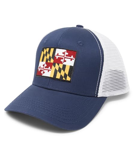 International Tie Maryland Flag Snapback Trucker Baseball Hat