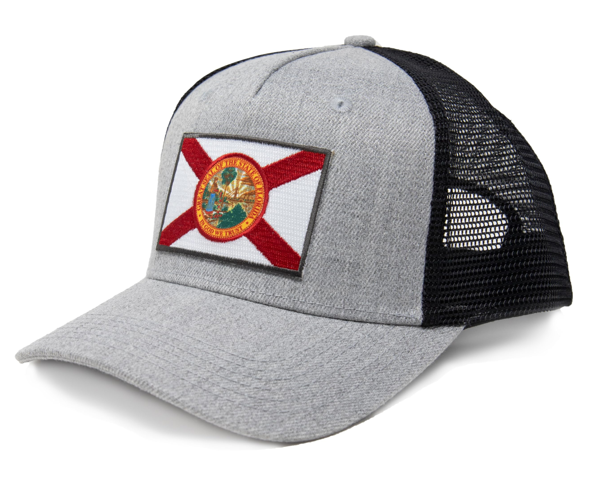 Florida Snapback Trucker | Grey Black - International Tie