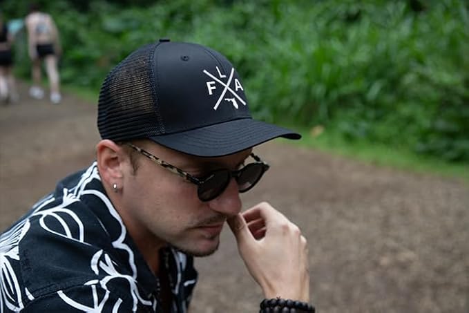 Florida - FLA Cross Logo Snapback | All Black - International Tie