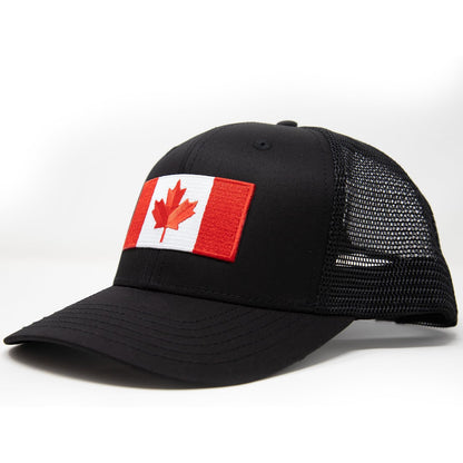 Canadian Flag Snapback Golf Hat (Black)