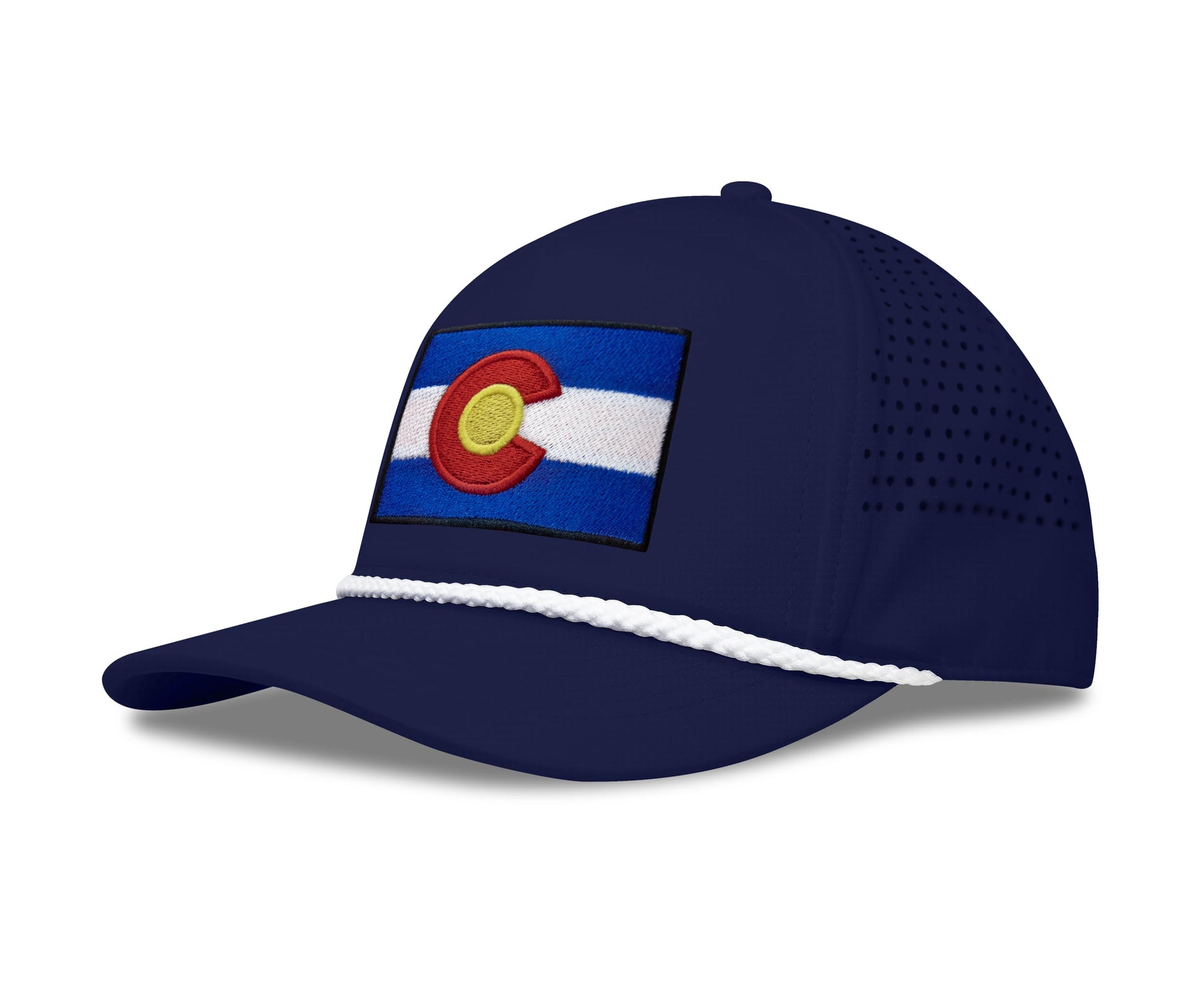 Performance Golf Hat – Adjustable Snapback Trucker Baseball Cap for Men & Women - Jetset Series (Colorado, Pacific Blue) - International Tie