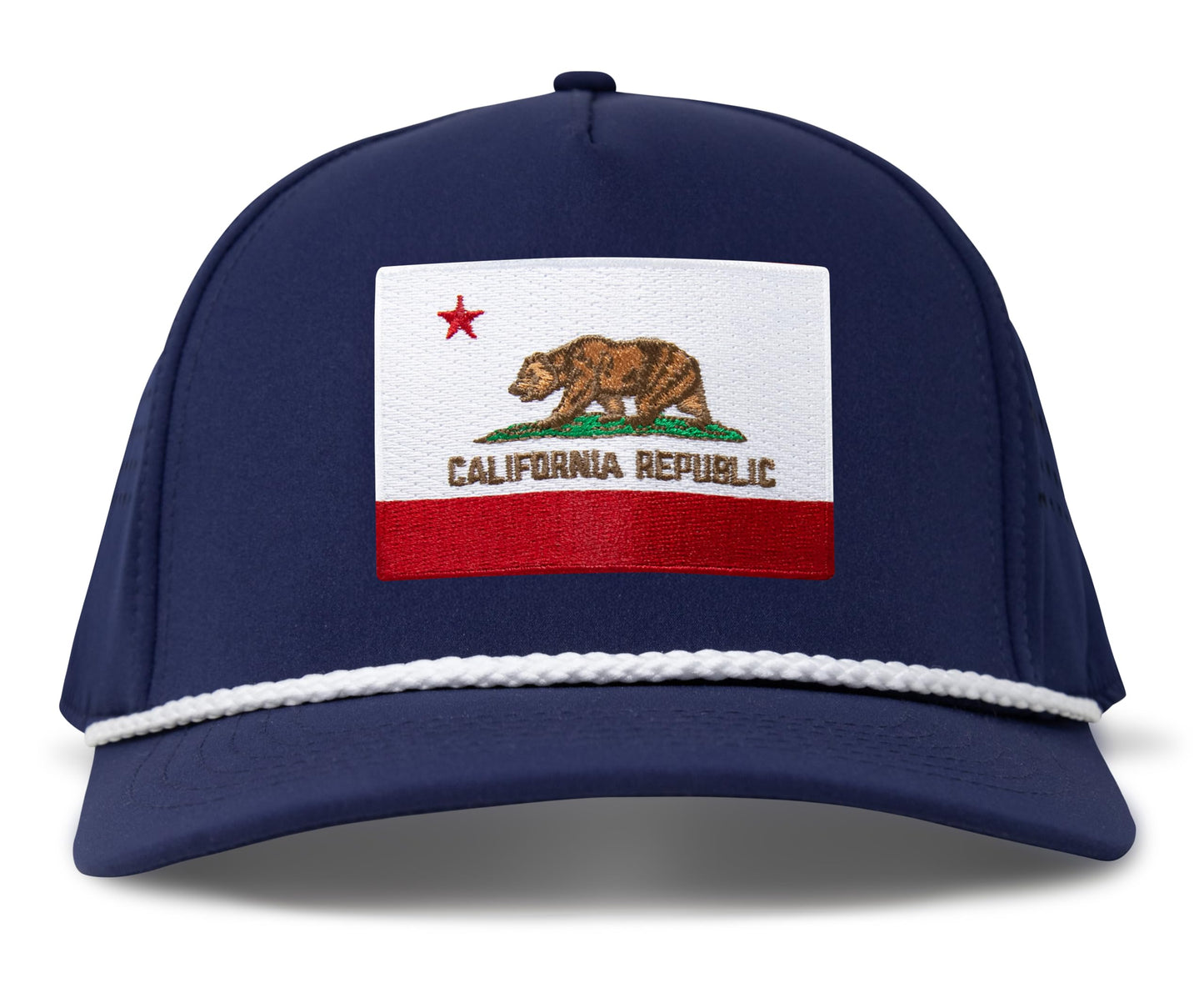 Performance Golf Hat – Adjustable Snapback Trucker Baseball Cap for Men & Women - Jetset Series (California, Pacific Blue)