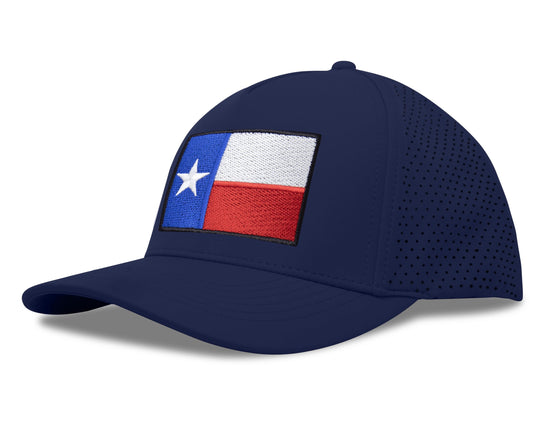 Performance Golf Hat – Adjustable Snapback Trucker Baseball Cap for Men & Women - Jetset Series (Texas, Pacific Blue)