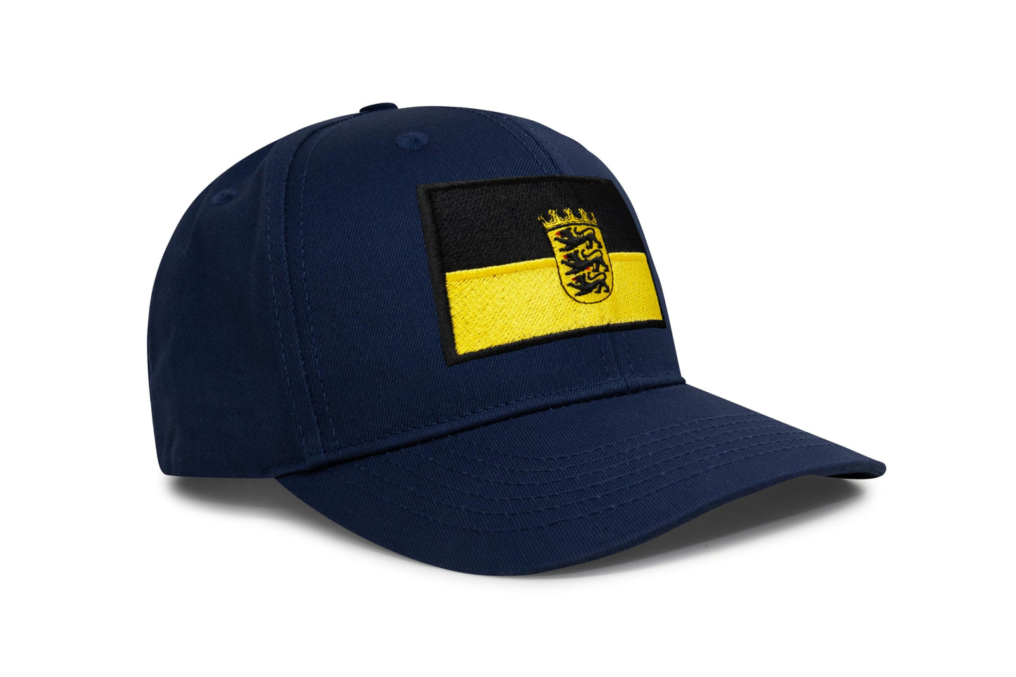 International Tie State Hat for Men and Women, Adjustable Snapback Trucker Baseball Cap with Embroidered Patch (Baden-Wurttemberg, All Navy)