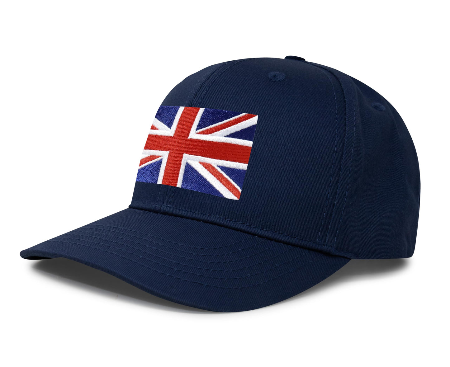 International Tie Union Jack British Flag Hat for Men and Women - United Kingdom UK Britain England London State Flag Trucker Baseball Snapback Cap (All Navy)