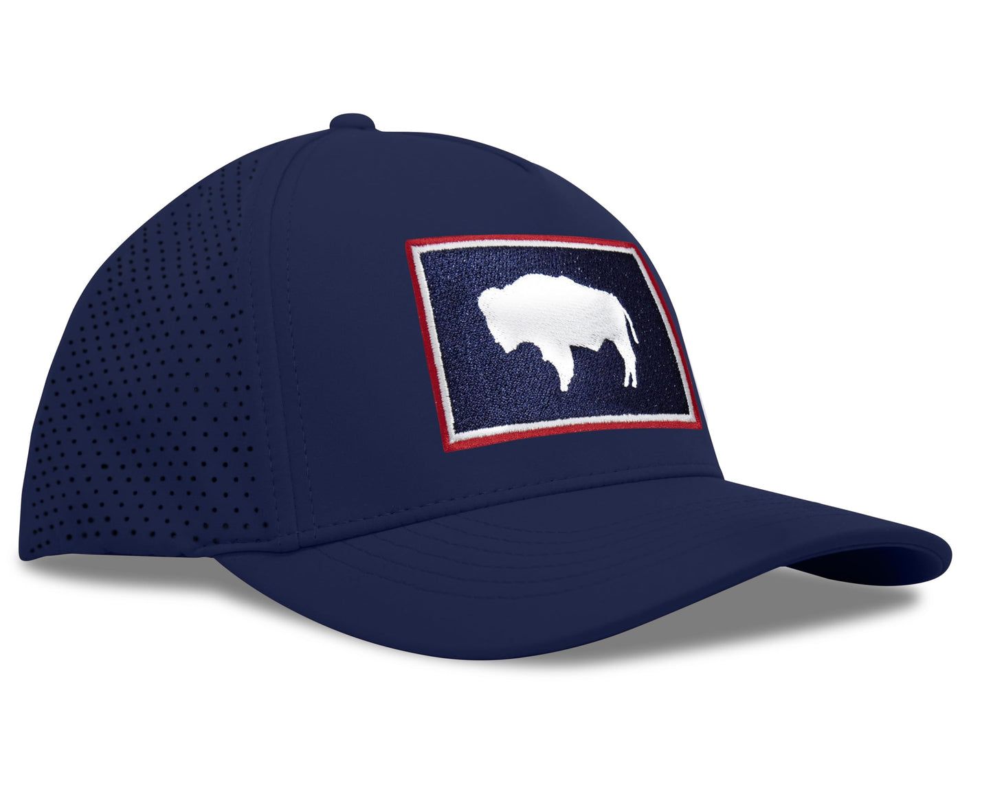 Performance Golf Hat – Adjustable Snapback Trucker Baseball Cap for Men & Women - Jetset Series (Wyoming, Pacific Blue)