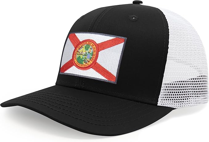 Florida - Flag Patch Trucker Hat - International Tie