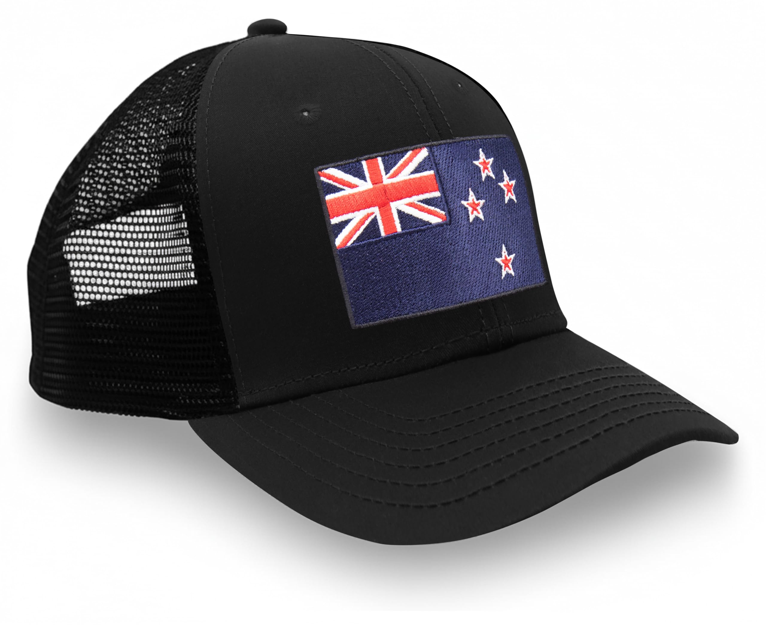 New Zealand Snapback Trucker | All Black