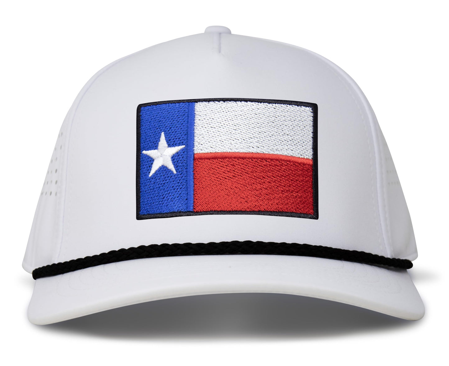 Performance Golf Hat – Adjustable Snapback Trucker Baseball Cap for Men & Women - Jetset Series (Texas, Arctic White)
