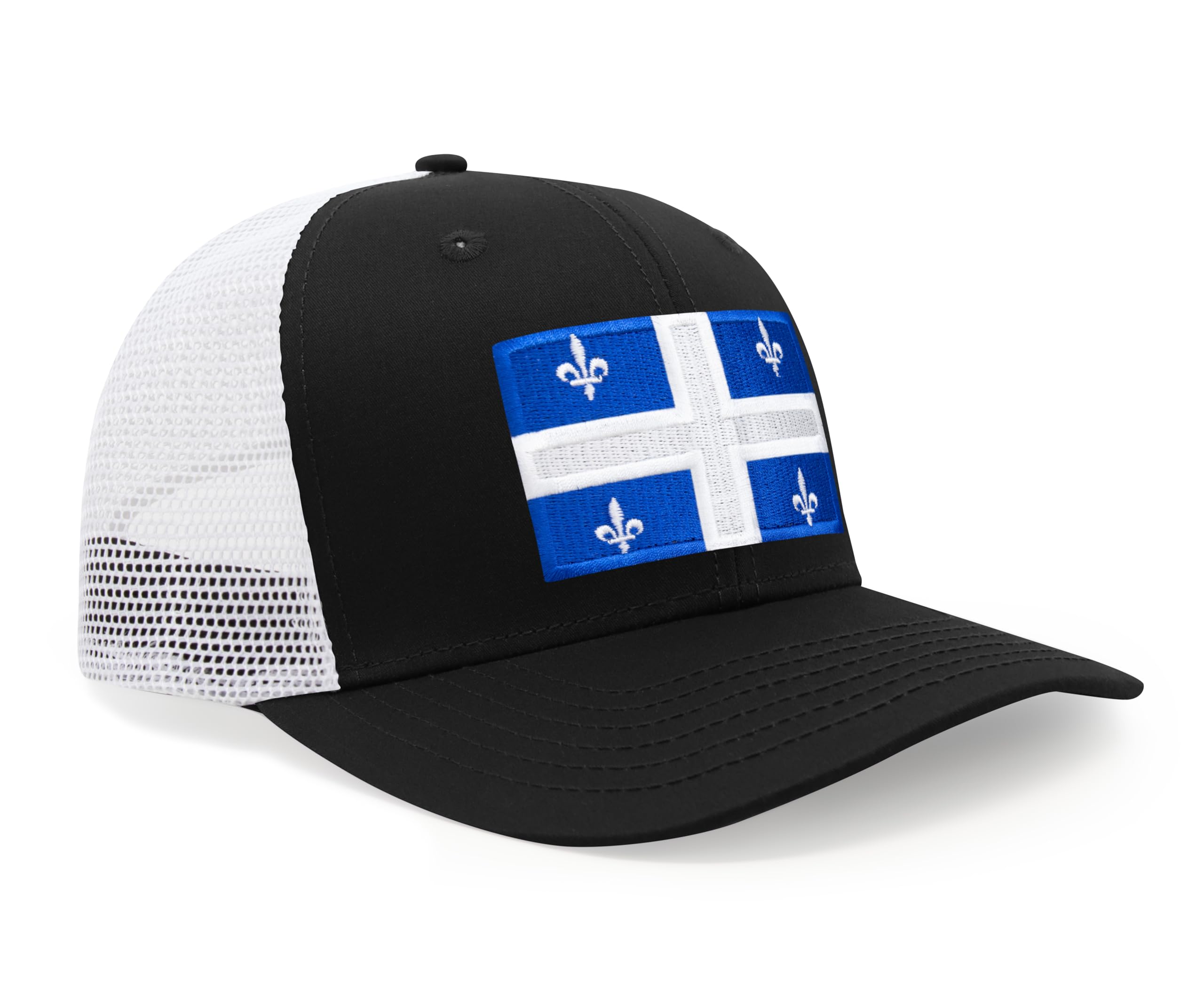 Quebec Snapback Trucker | Black White