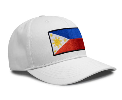 International Tie Philippines hat for Men and Women - Snapback Trucker Baseball Cap (All White)