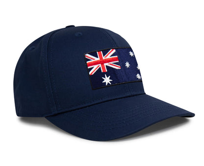 Australia Flag Hat for Men and Women – Snapback Trucker Baseball Cap by International Tie (All Navy)