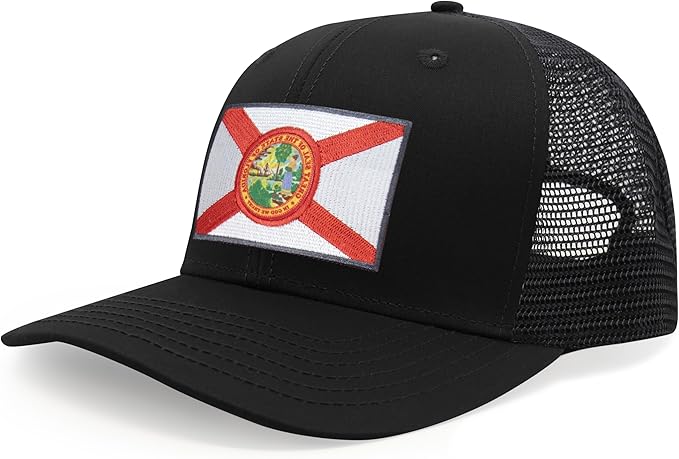 Florida - Flag Patch Trucker Hat - International Tie