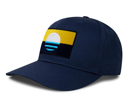 International Tie Milwaukee People’s Flag Hat for Men and Women – Snapback Trucker Baseball Cap (All Navy)