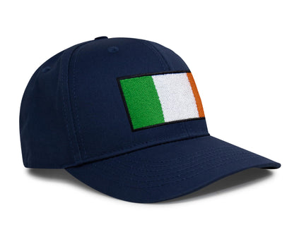 International Tie Irish Flag Hat for Men and Women - Ireland Snapback Trucker Baseball Cap (All Navy)