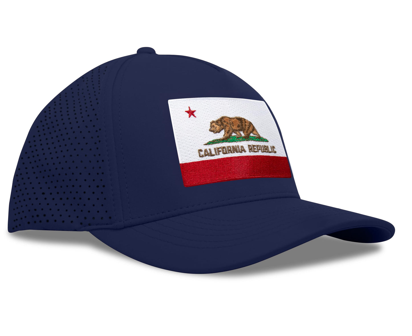 Performance Golf Hat – Adjustable Snapback Trucker Baseball Cap for Men & Women - Jetset Series (California, Pacific Blue)