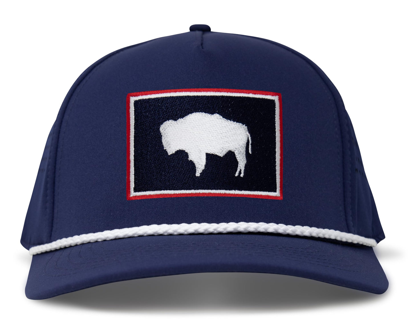 Performance Golf Hat – Adjustable Snapback Trucker Baseball Cap for Men & Women - Jetset Series (Wyoming, Pacific Blue)