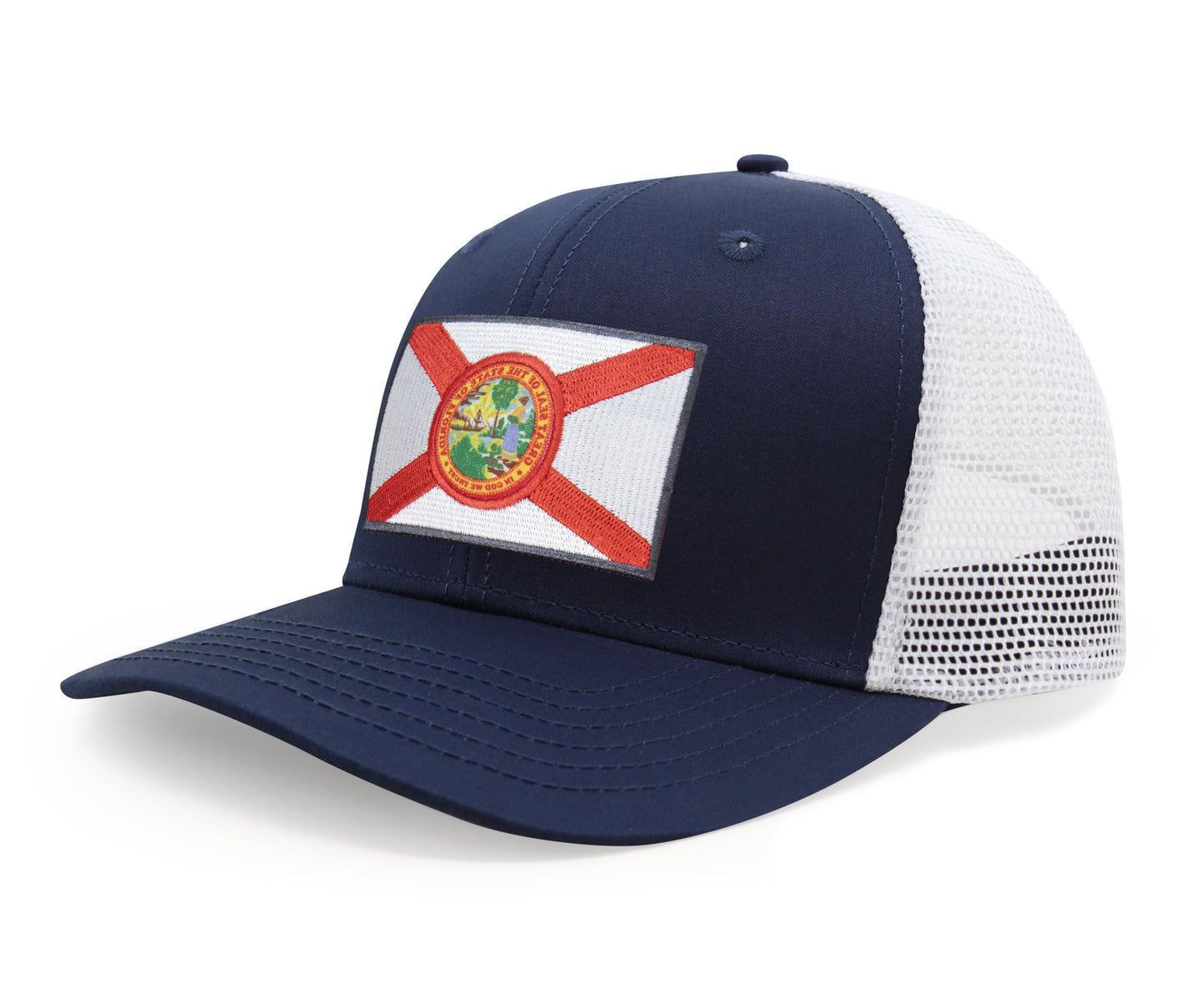 Florida - Flag Patch Trucker Hat - International Tie
