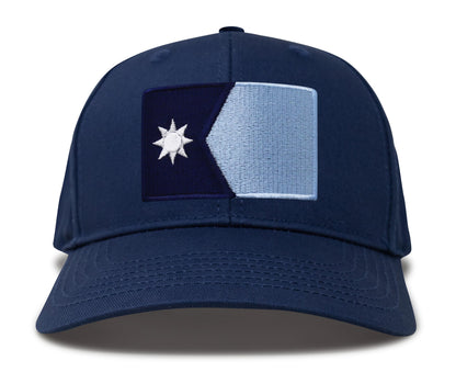 International Tie Minnesota Flag Trucker Hat for Men and Women - Snapback Baseball Cap (All Navy)