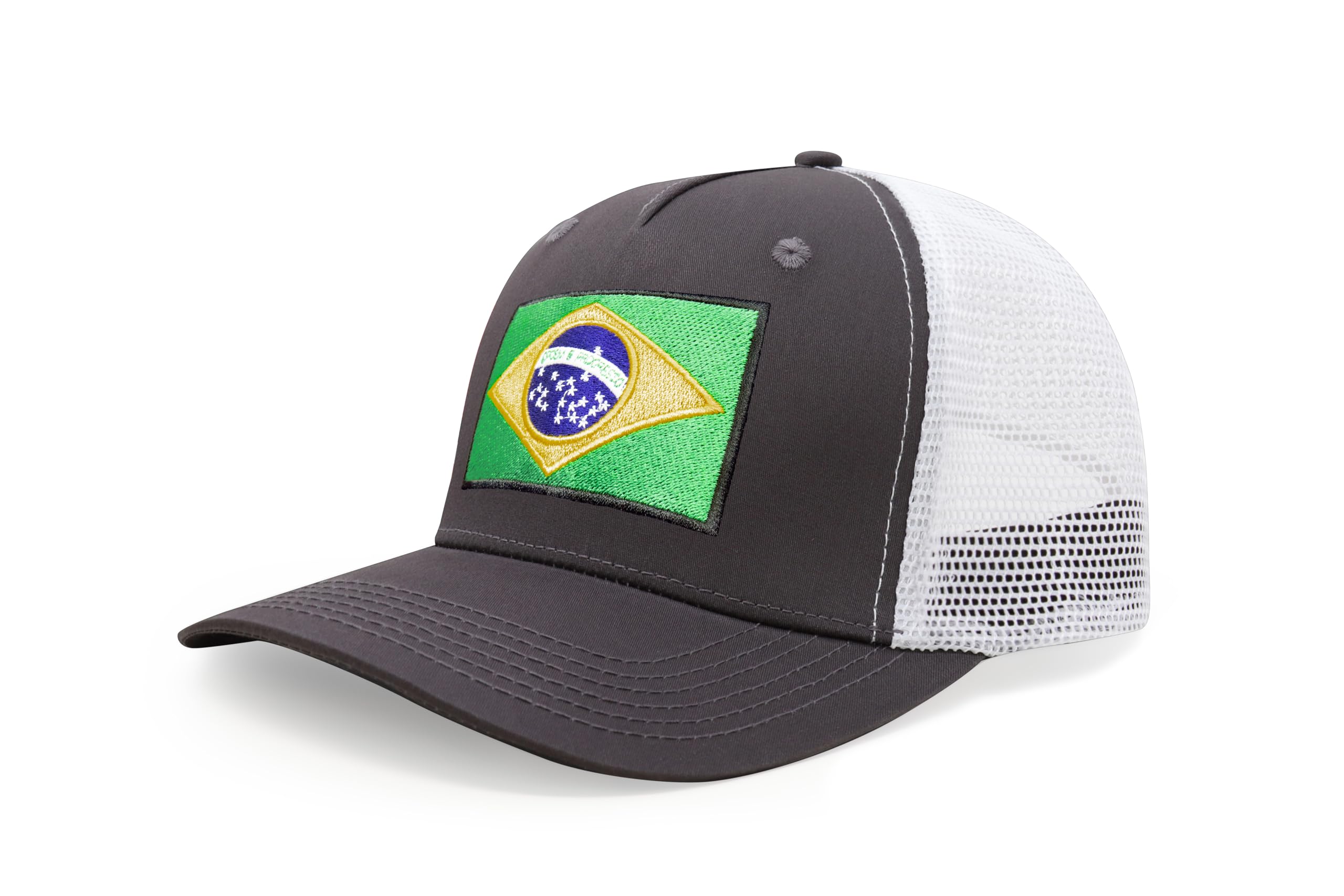 Brazil Snapback Trucker | Grey White