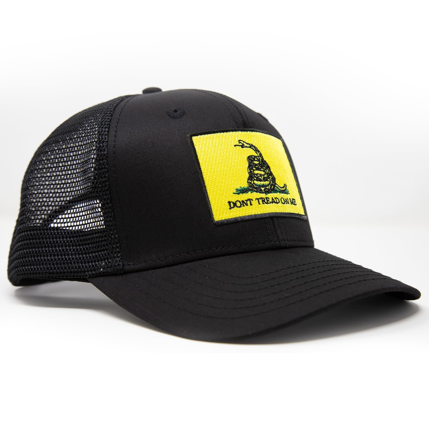 Gadsden Flag Snapback Golf Hat (Black)