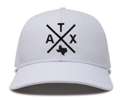 International Tie Austin ATX Trucker Hat for Men and Women – Snapback Baseball Cap (All White)