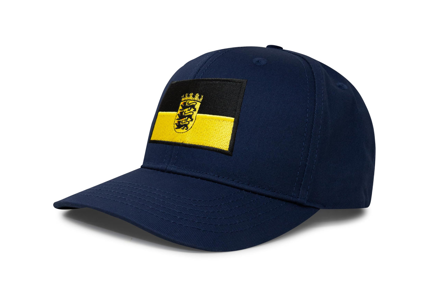 International Tie State Hat for Men and Women, Adjustable Snapback Trucker Baseball Cap with Embroidered Patch (Baden-Wurttemberg, All Navy)