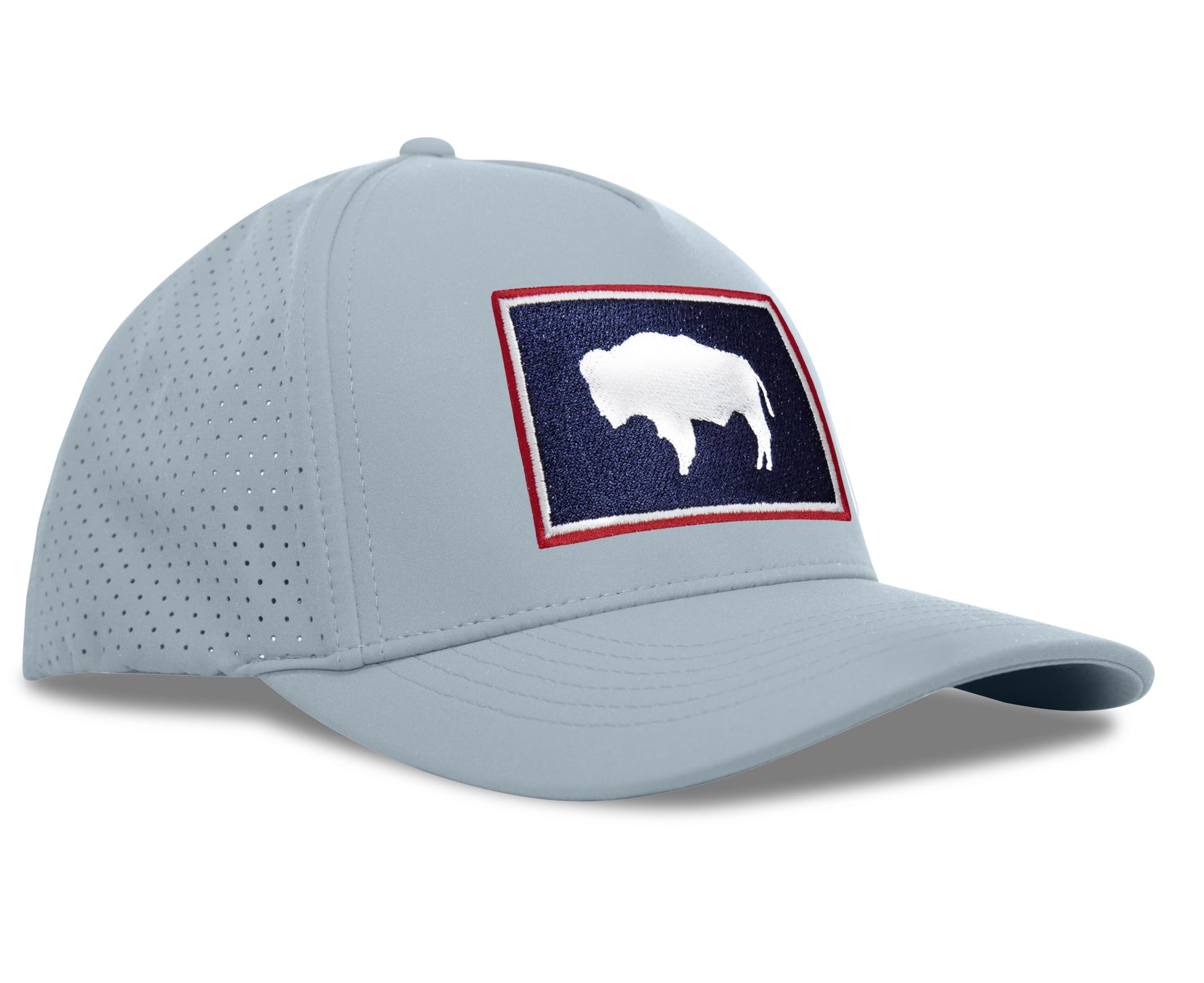 Sky Blue Wyoming Flag Performance Hat Right View