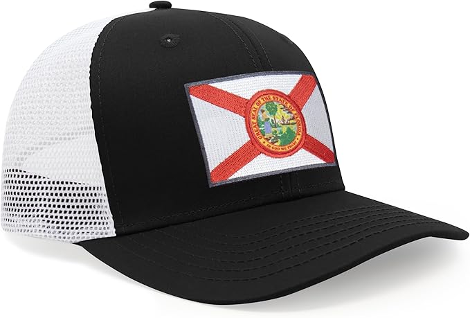 Florida Snapback Trucker | Black White - International Tie