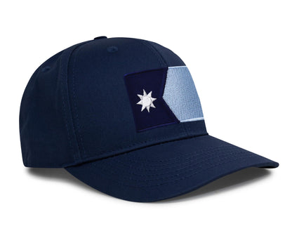 International Tie Minnesota Flag Trucker Hat for Men and Women - Snapback Baseball Cap (All Navy)