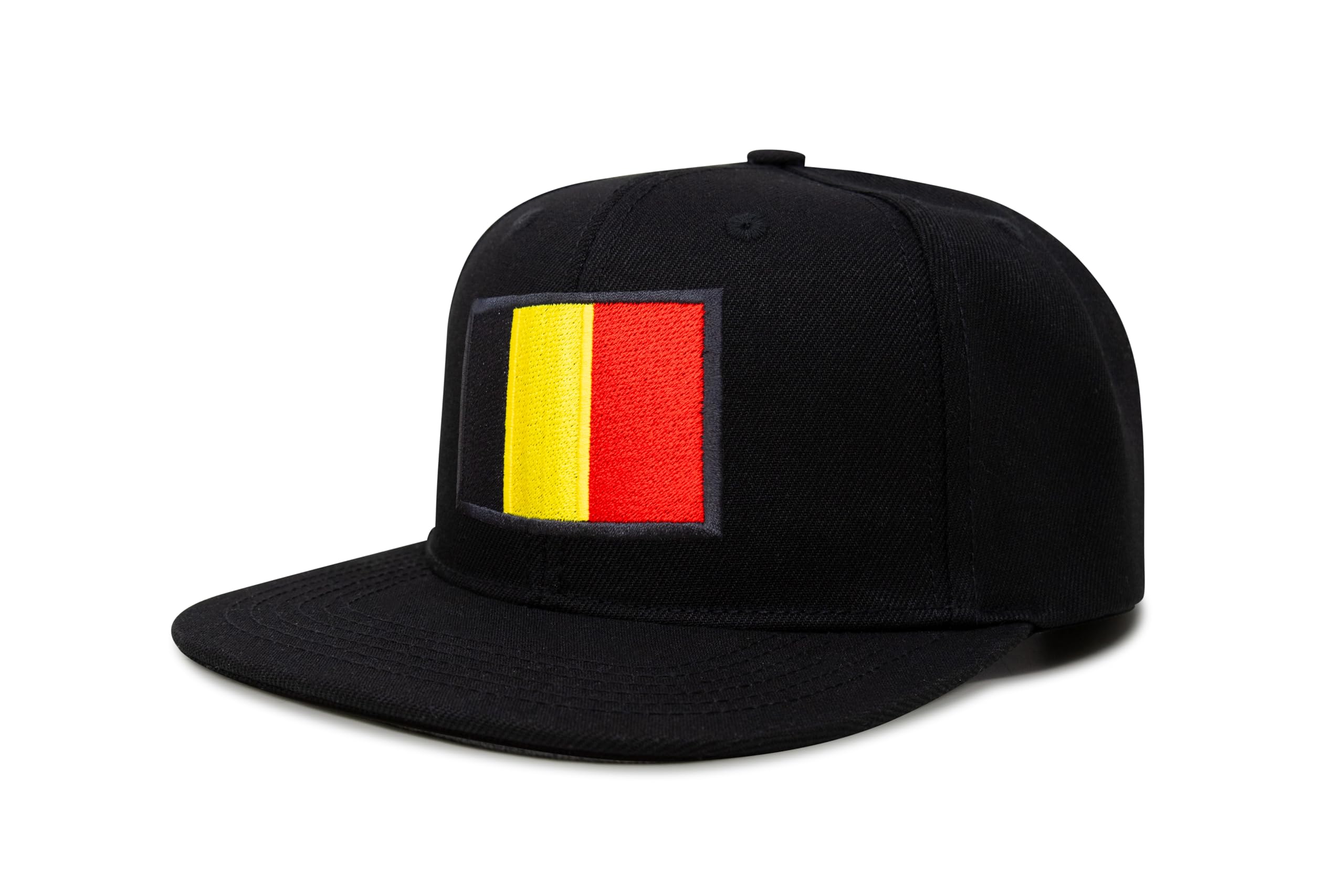 Belgium Snapback Flat | Black Flatbill