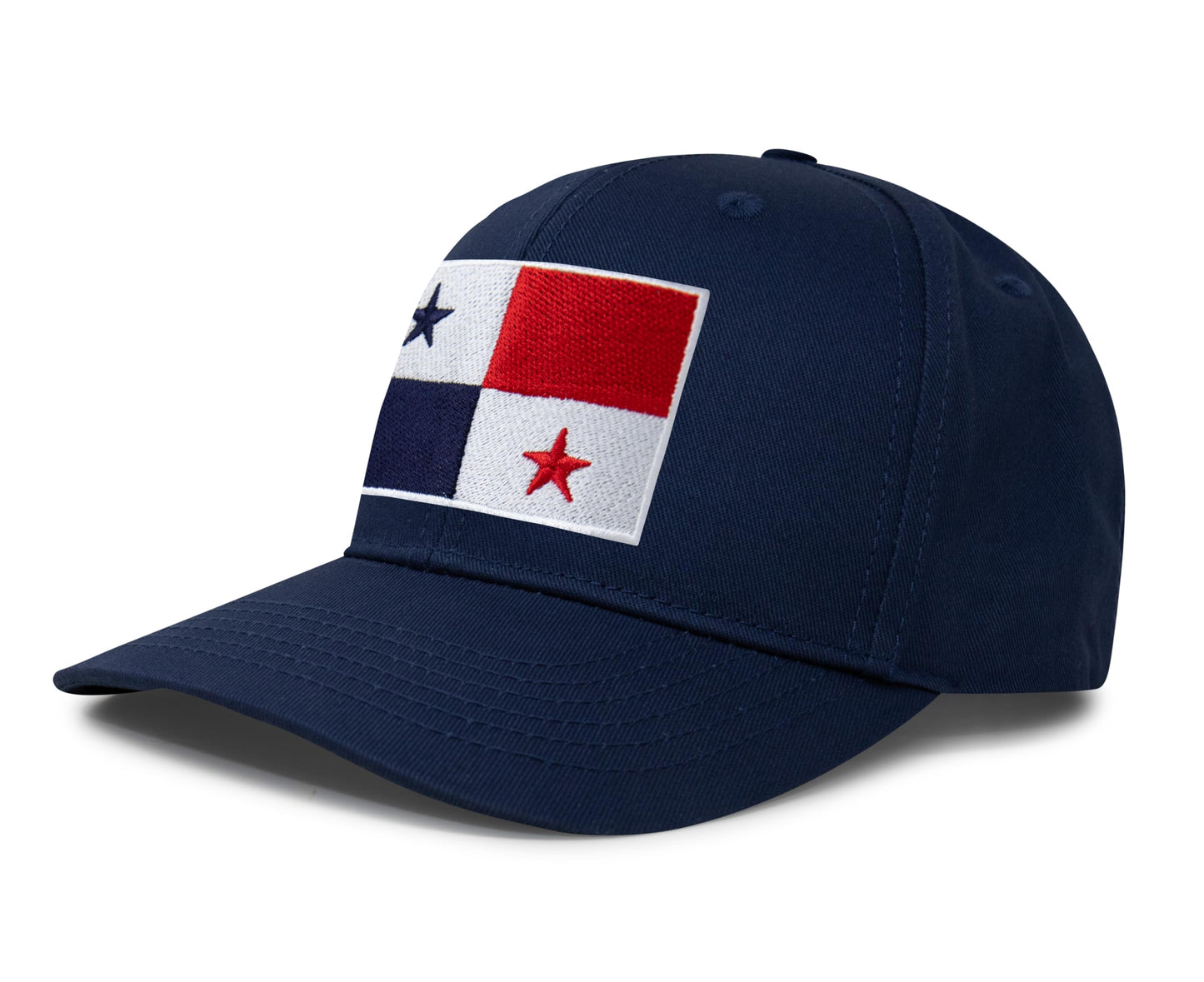International Tie Panama Flag Hat for Men and Women - Adjustable Snapback Trucker Baseball Cap (All Navy)