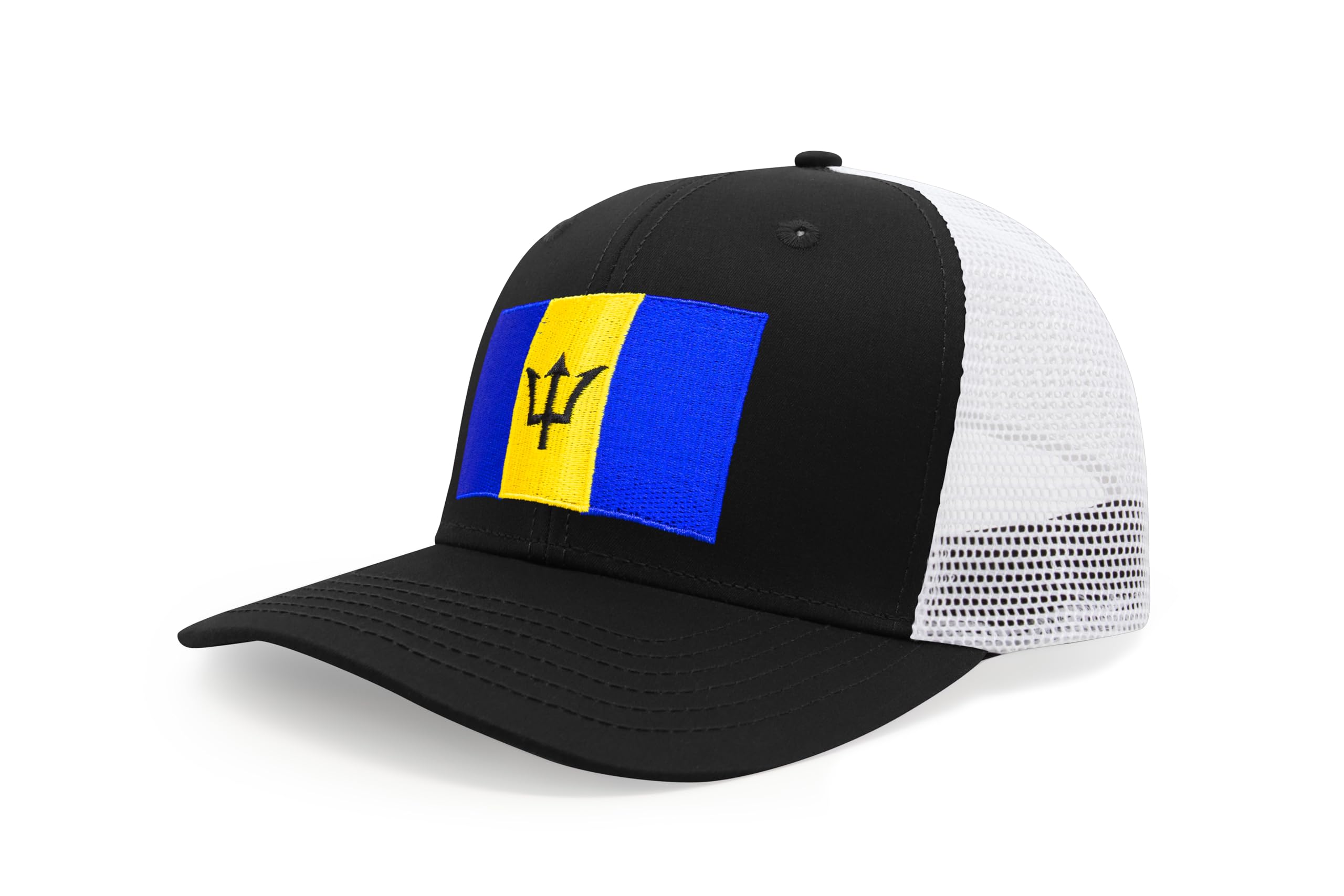 Barbados Snapback Trucker | Black White