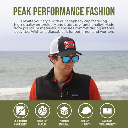 International Tie Milwaukee People’s Flag Hat for Men and Women – Snapback Trucker Baseball Cap (Camouflage)