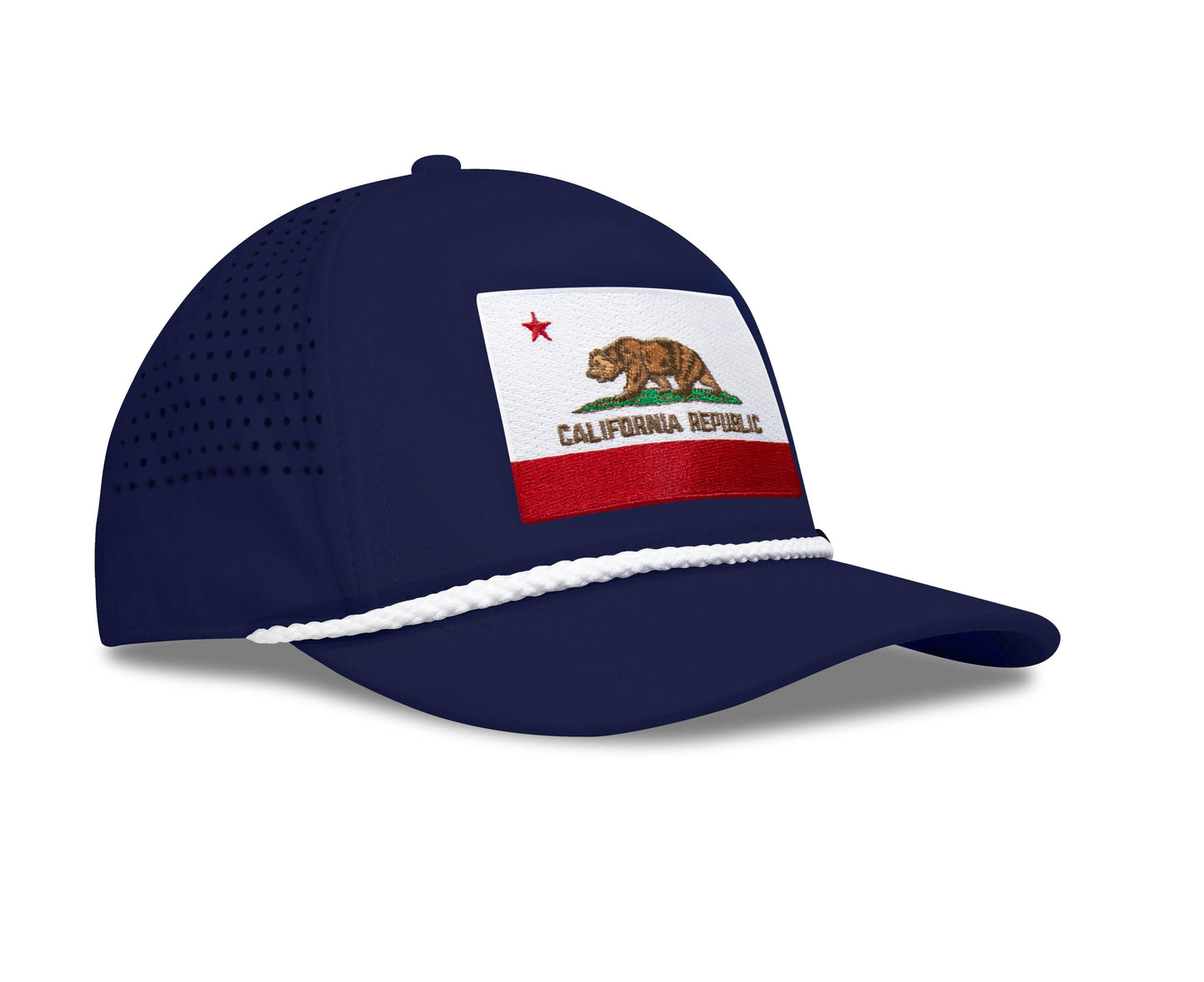 Performance Golf Hat – Adjustable Snapback Trucker Baseball Cap for Men & Women - Jetset Series (California, Pacific Blue)