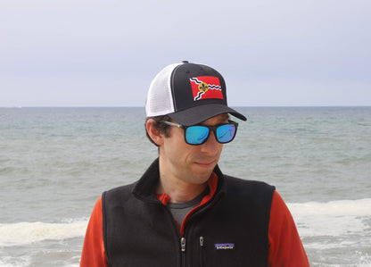 International Tie Milwaukee People’s Flag Hat for Men and Women – Snapback Trucker Baseball Cap (Black Flatbill)