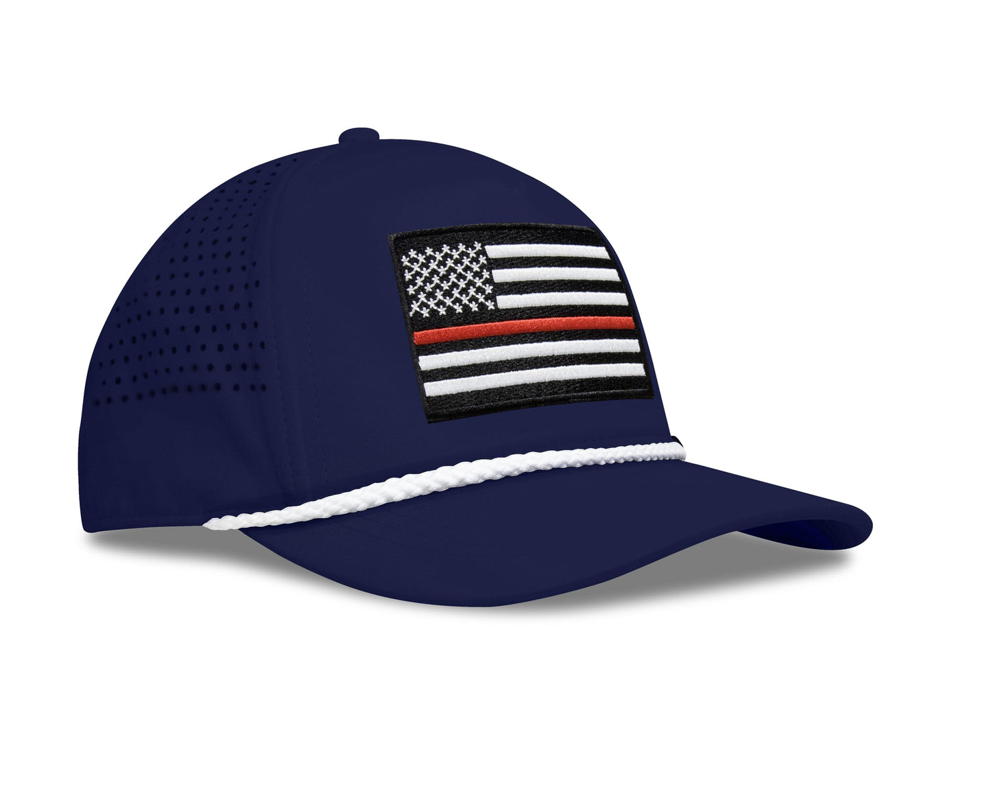Pacific Blue Thin Red Line Rope Hat Right View