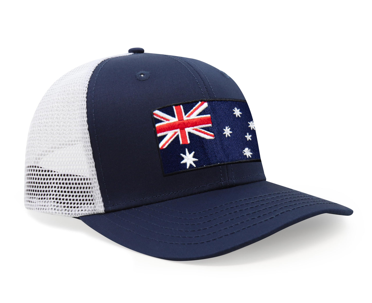 Australia Flag Hat for Men and Women – Snapback Trucker Baseball Cap by International Tie (Navy White)