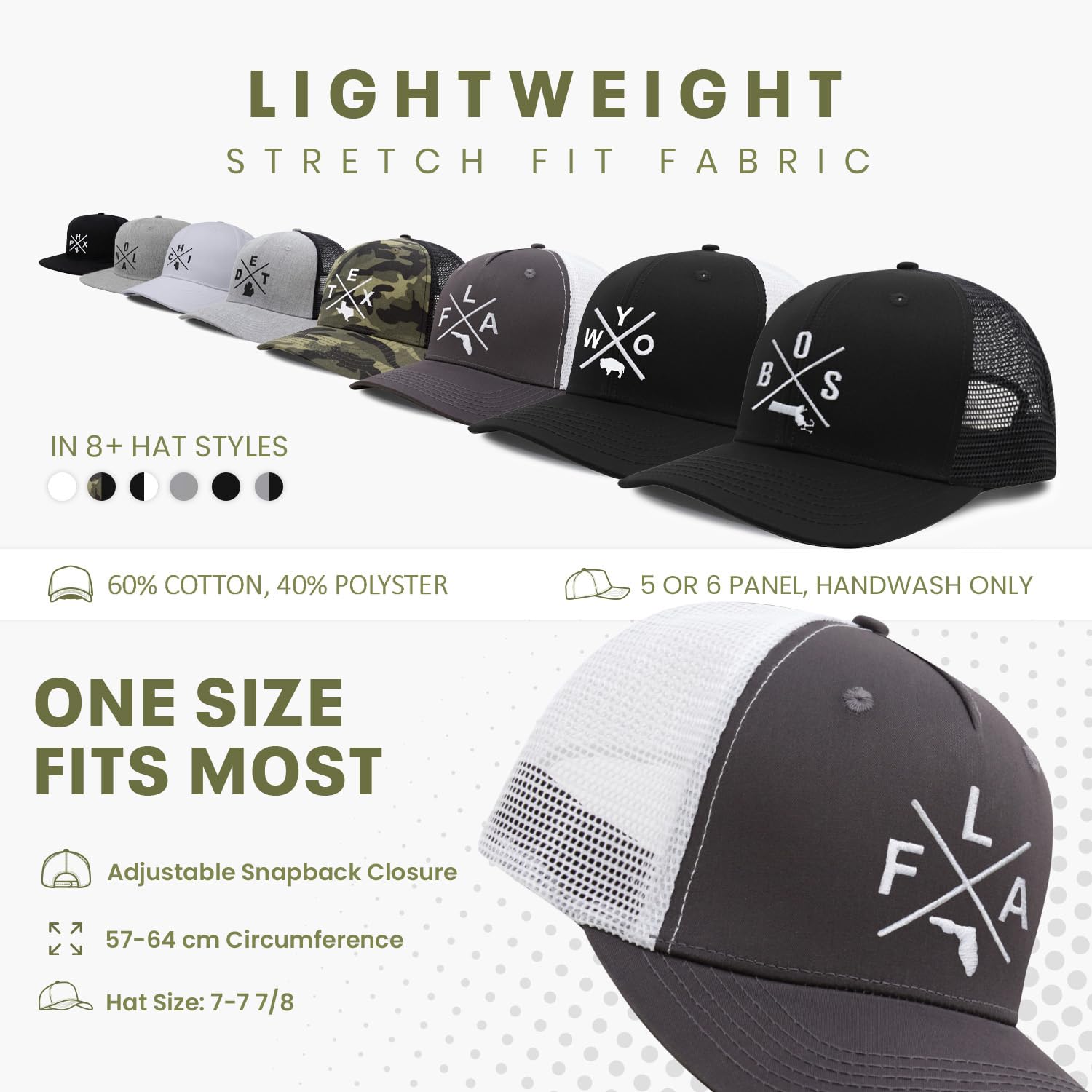 International Tie Air Force Hat for Men and Women - Snapback Trucker Baseball Cap (All Black) - International Tie