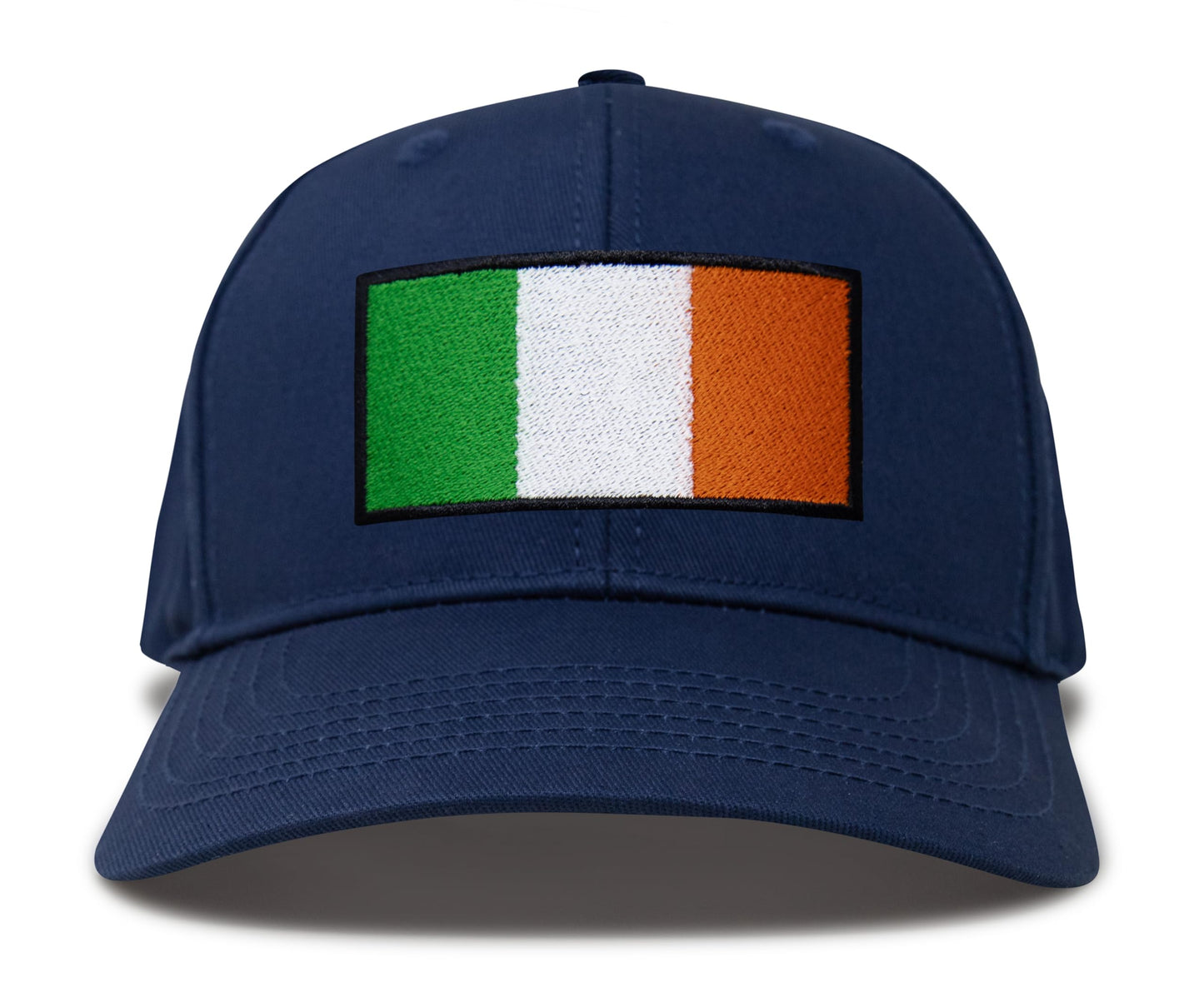 International Tie Irish Flag Hat for Men and Women - Ireland Snapback Trucker Baseball Cap (All Navy)