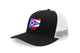 International Tie Stateline Flag Hat for Men and Women - Snapback Trucker Baseball Cap (Ohio, Black White) - International Tie